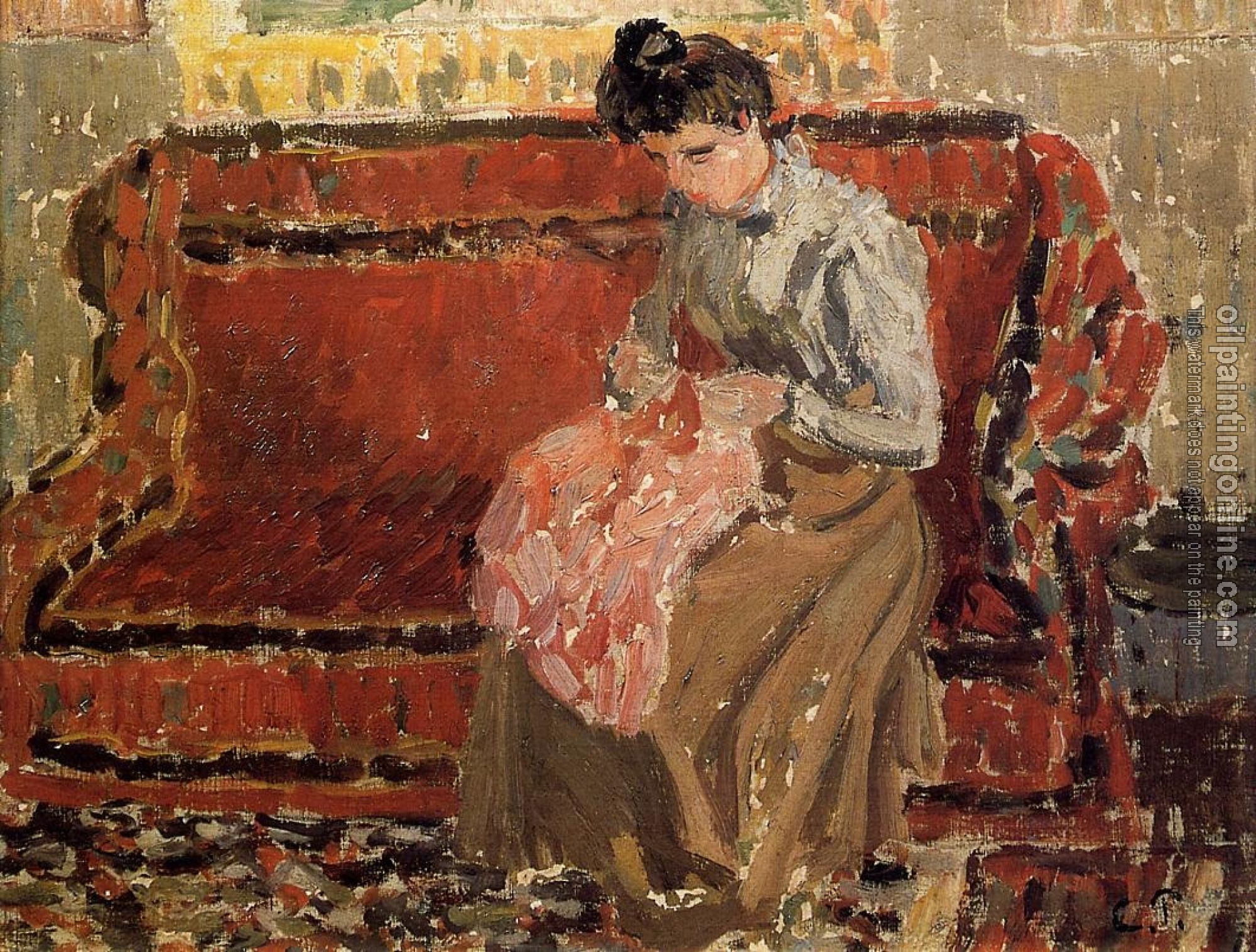 Pissarro, Camille - Jeanne Cousant